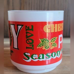 60s Christmas Candle Holder